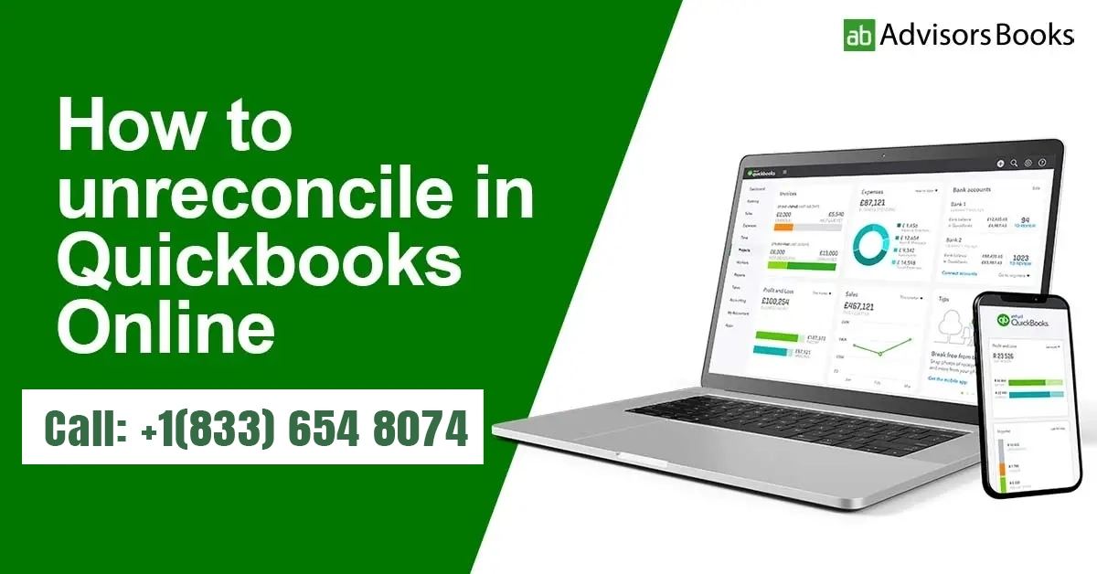 How to unreconcile in Quickbooks Online