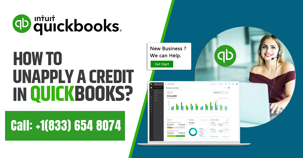 How to unapply credit in QuickBooks?