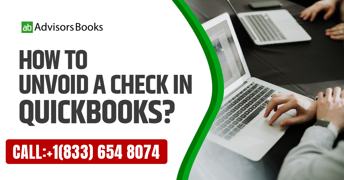 How to unvoid a check in QuickBooks?